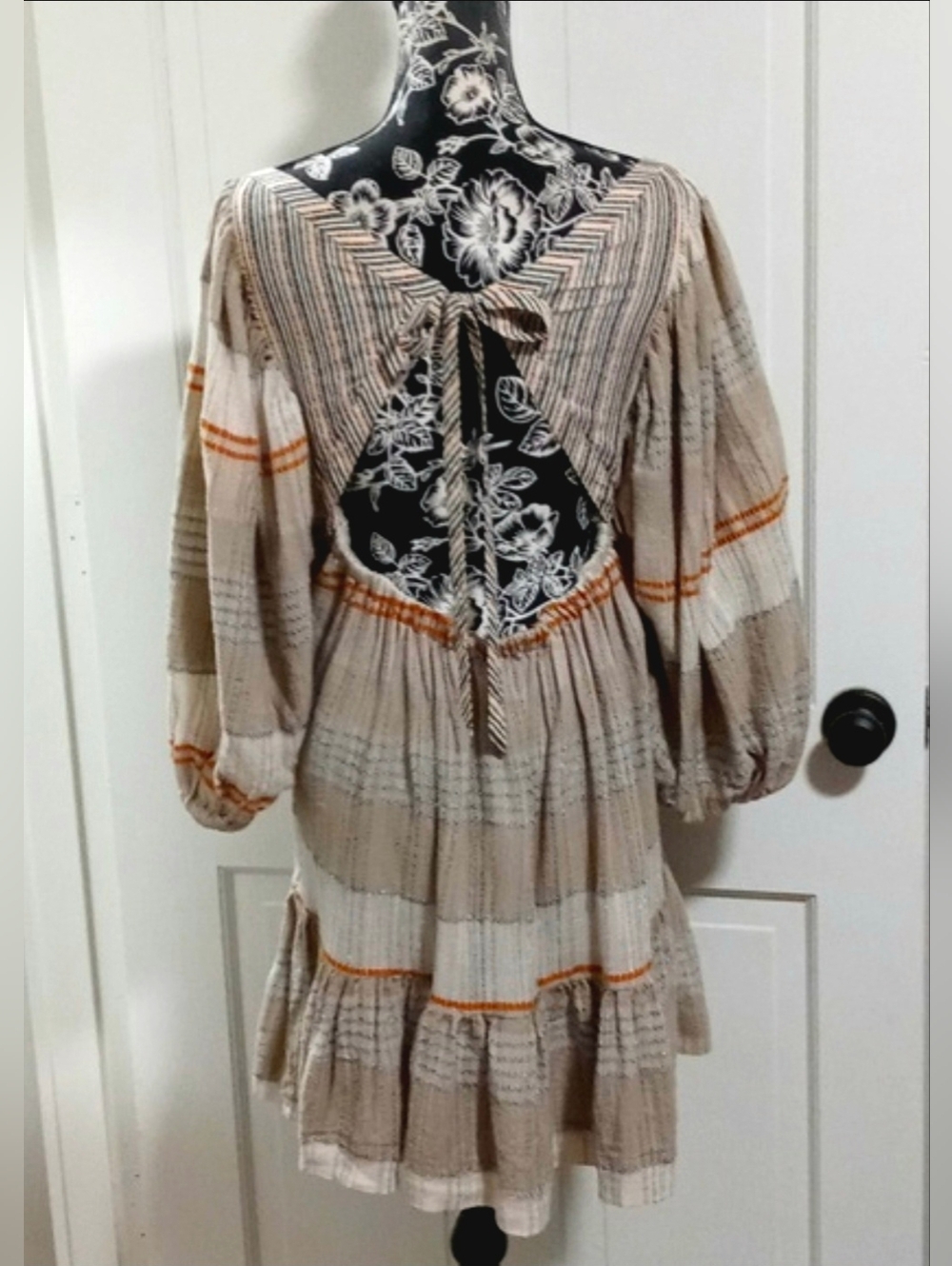 🆕️ 🧡Free People🧡 - Cozy Striped Mini Dress - Picture 4 of 16